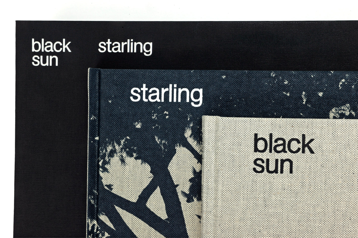 Signed Black Sun / Starling books in custom handmade cassette