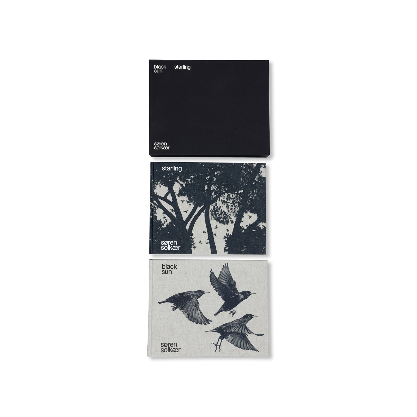 SIGNED BLACK SUN/STARLING IN CUSTOM CASSETTE W. THREE A4 ARTWORK PRINTS