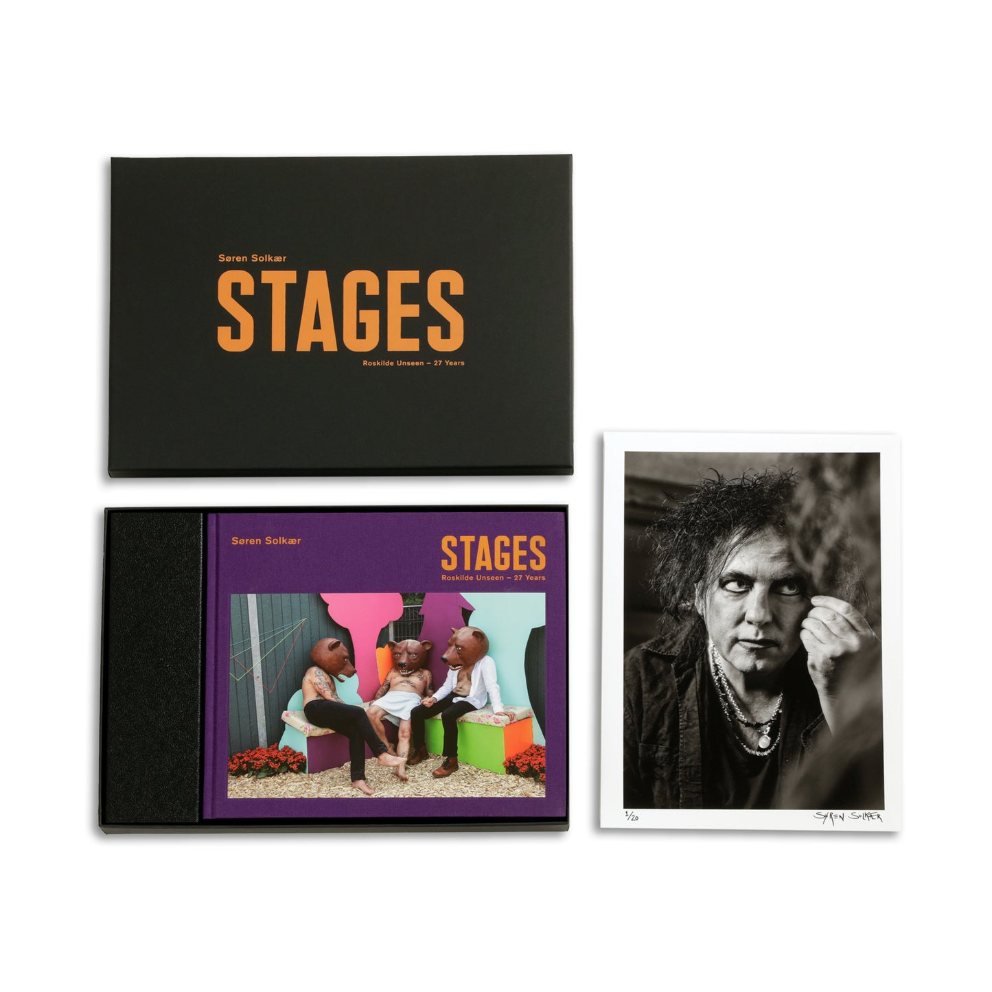 Stages box with book and a limited edition print